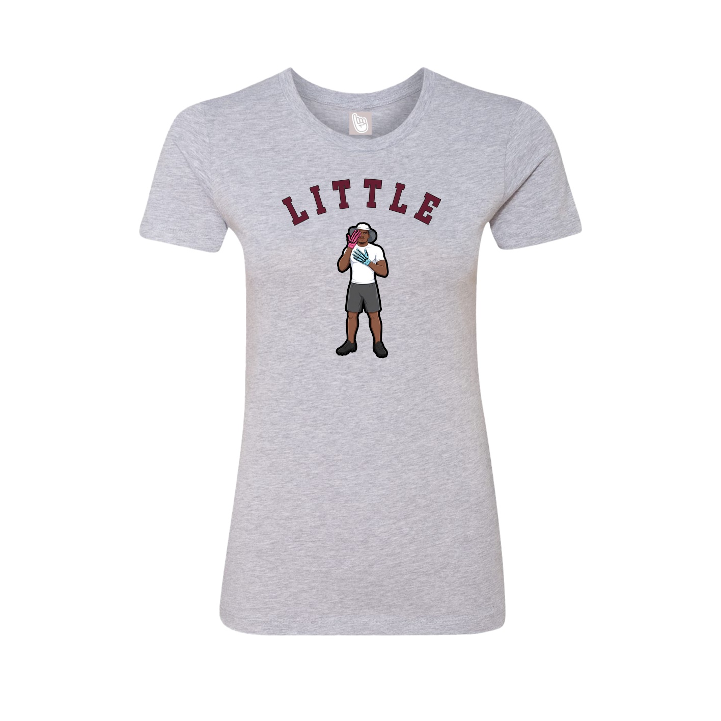 Fitted Women's Tee — Shirsey Arch in Grey
