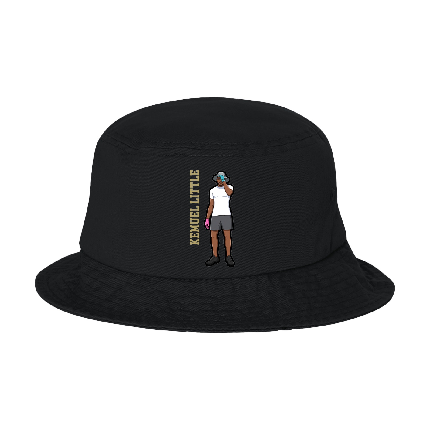Bucket Cap — Name Vertical in Black