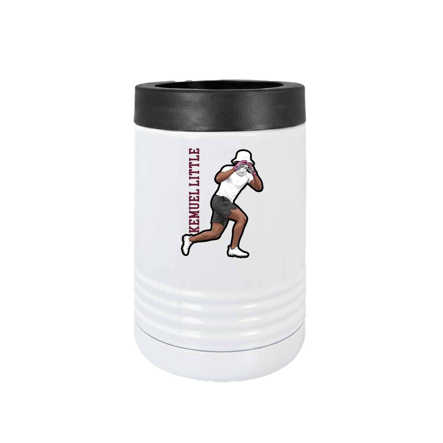 Beverage Holder — Name Vertical in White