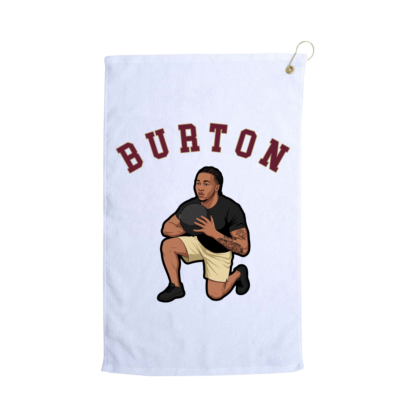 Golf Towel — Shirsey Arch in White