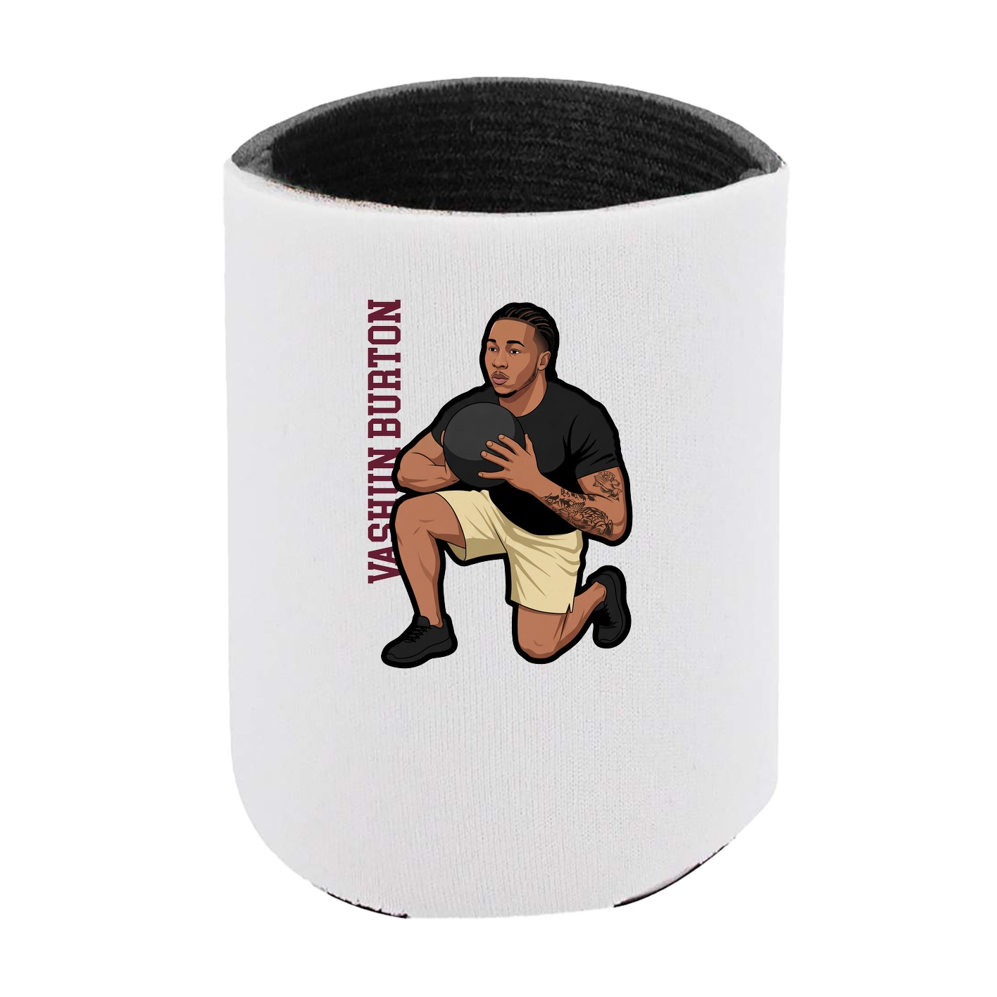 Can Holder — Name Vertical in White