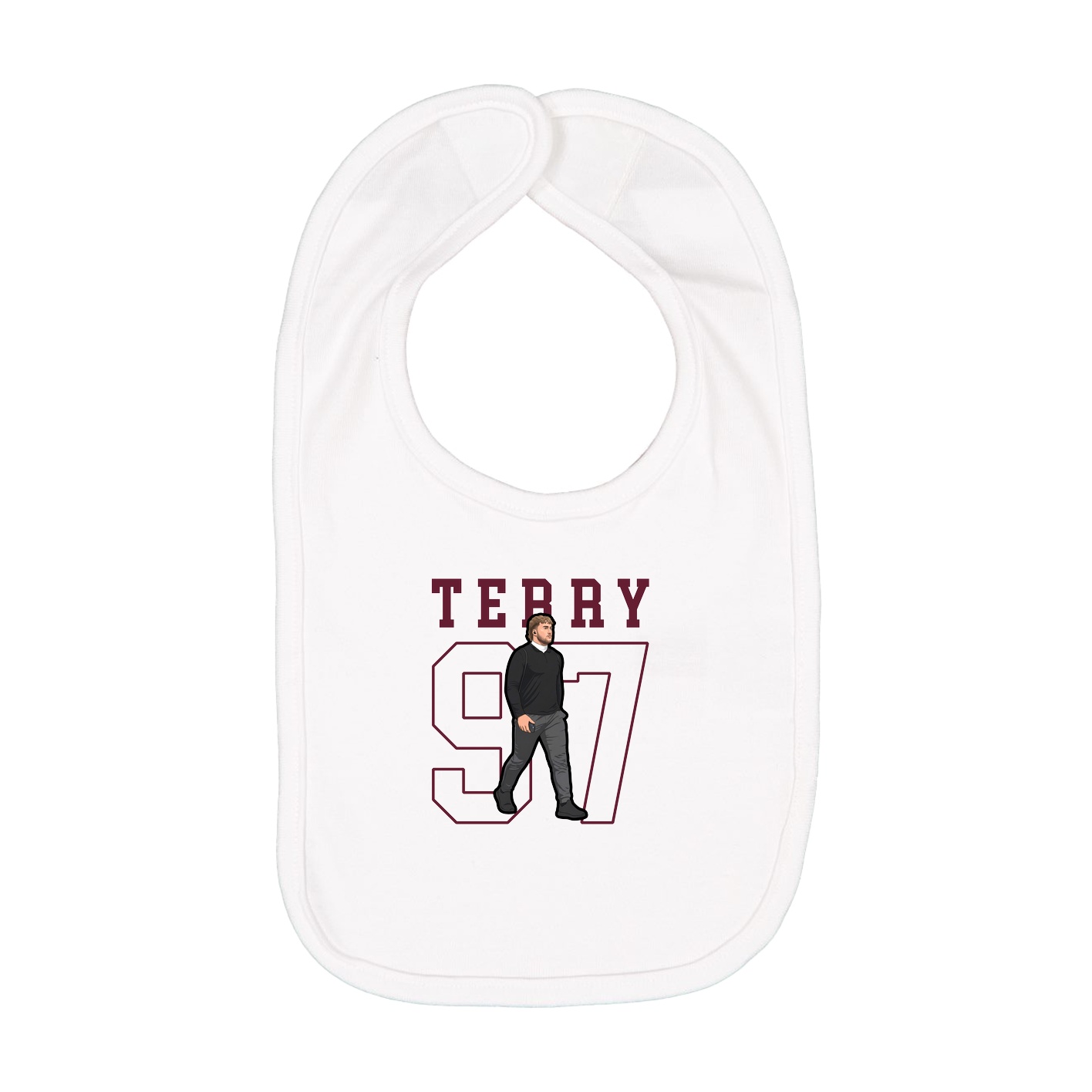 Infant Bib — Shirsey in White