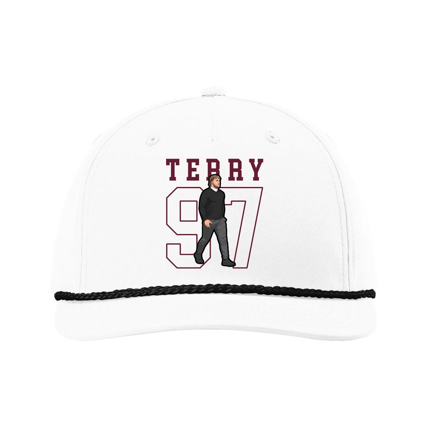 Five-Panel Classic Rope Cap — Shirsey in White