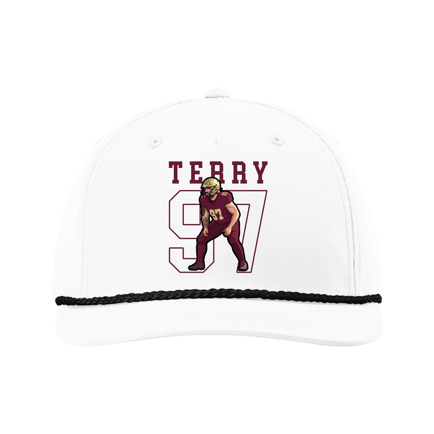 Five-Panel Classic Rope Cap — Shirsey in White