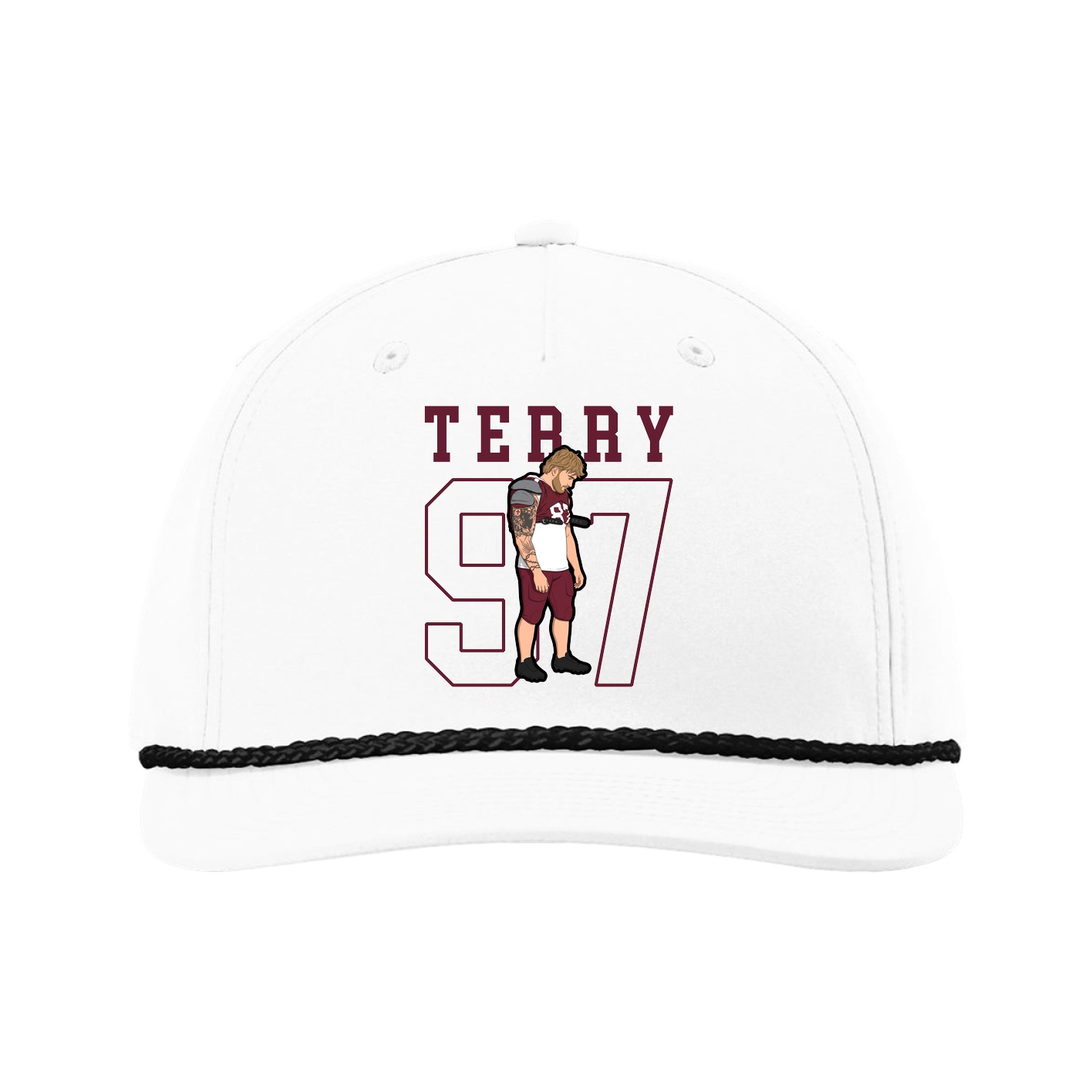 Five-Panel Classic Rope Cap — Shirsey in White