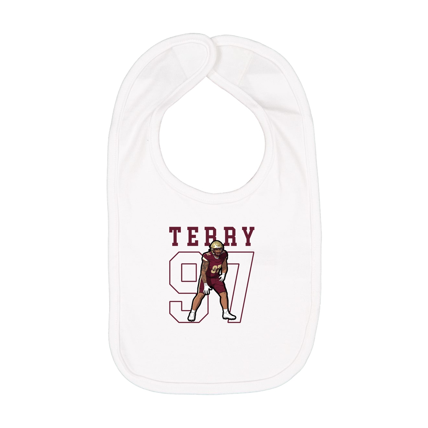 Infant Bib — Shirsey in White
