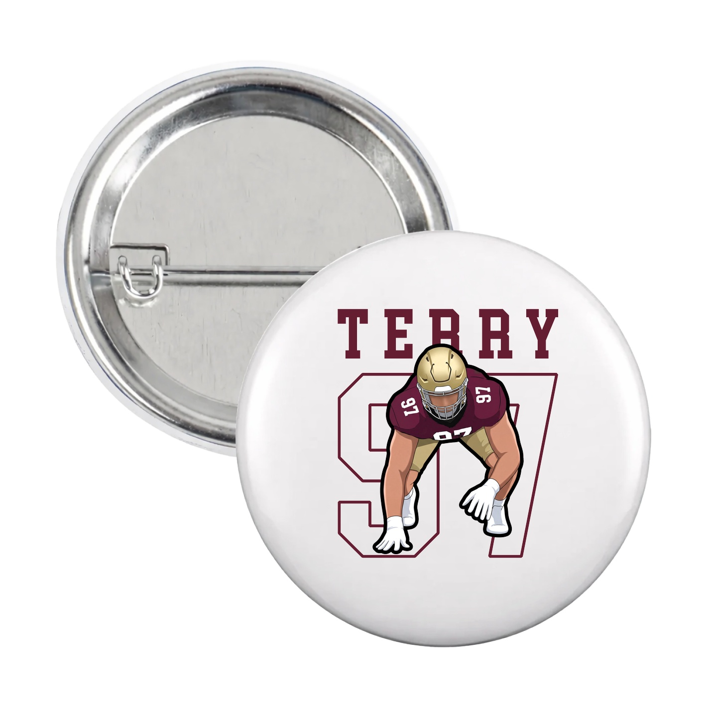 Game Day Button — Shirsey in White