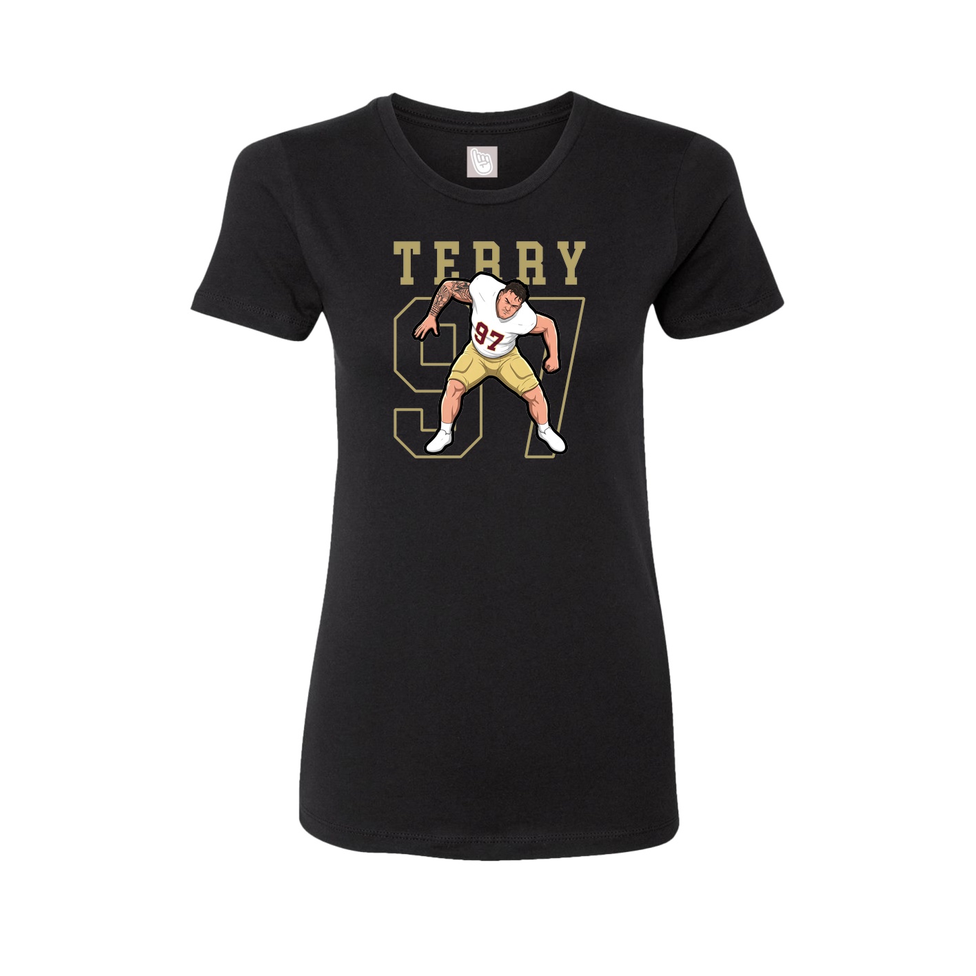 Fitted Women's Tee — Shirsey in Black