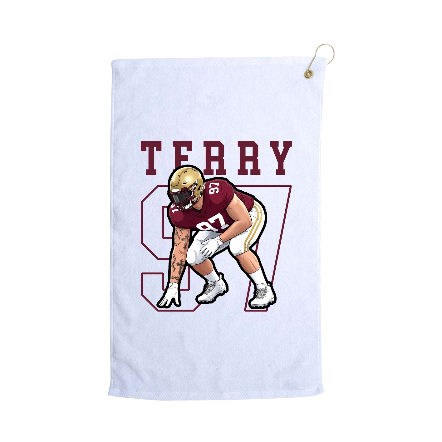 Golf Towel — Shirsey in White