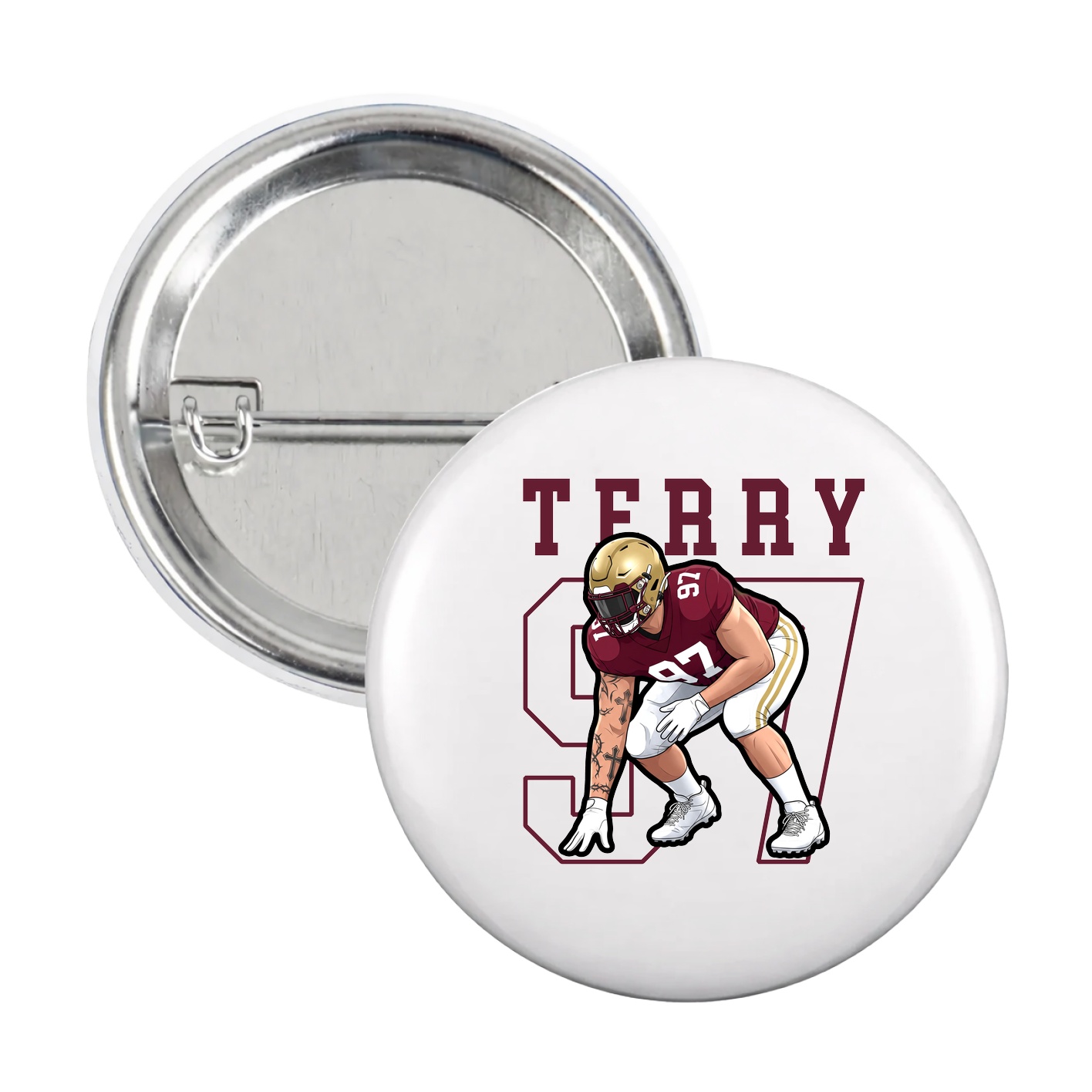 Game Day Button — Shirsey in White