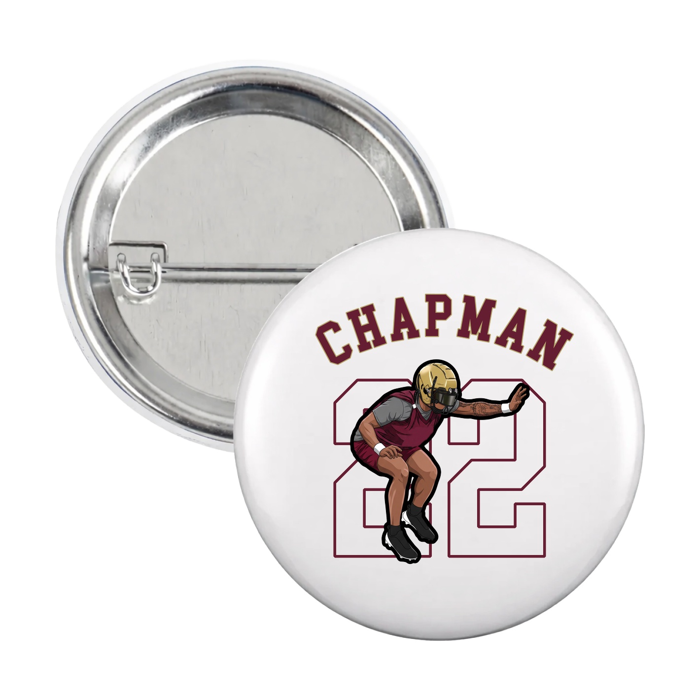 Game Day Button — Shirsey Arch in White