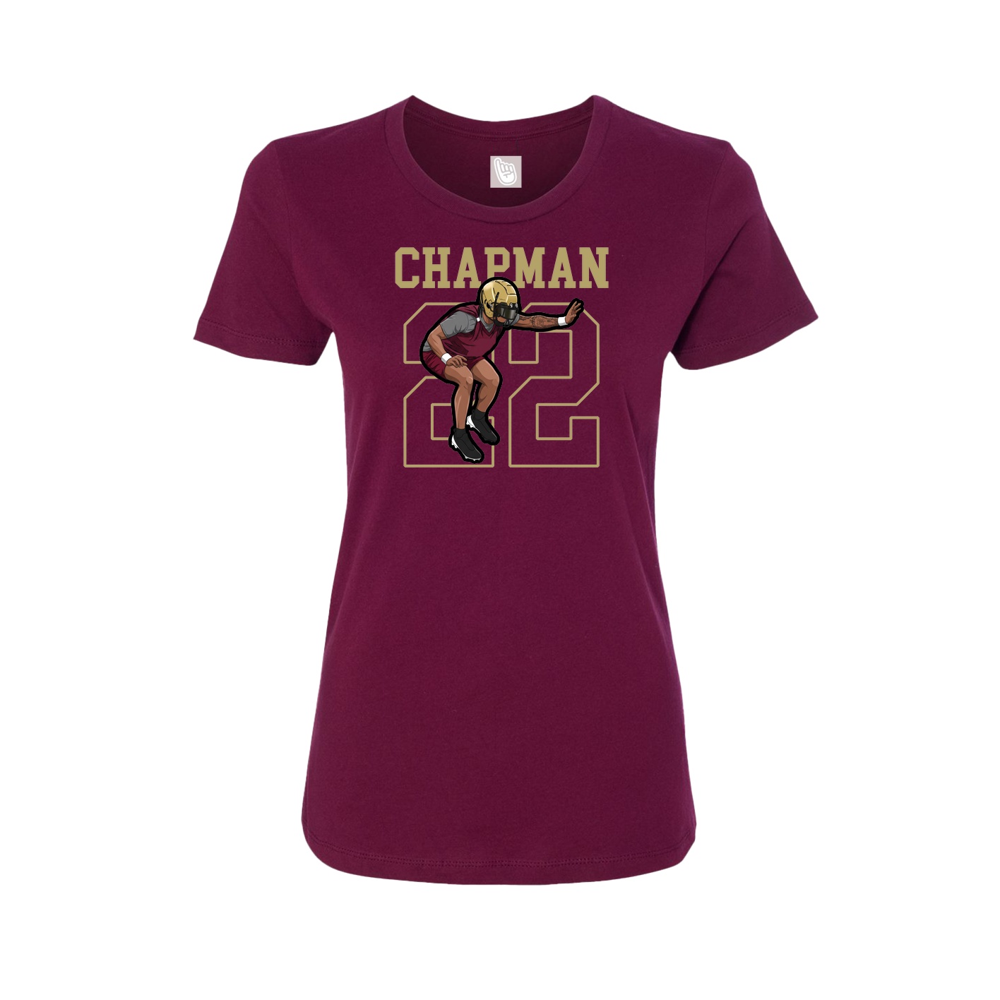 Fitted Women's Tee — Shirsey in Maroon
