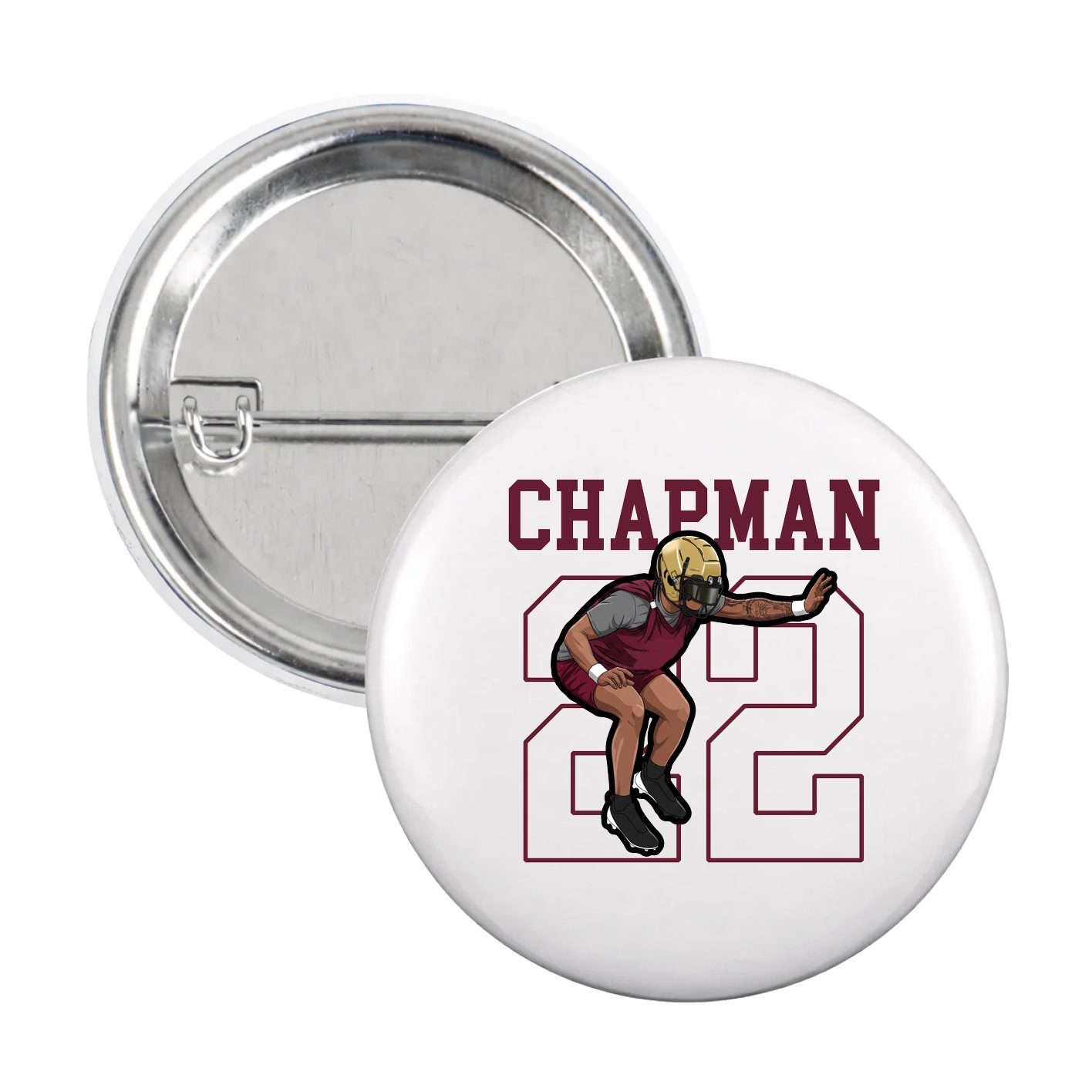 Game Day Button — Shirsey in White