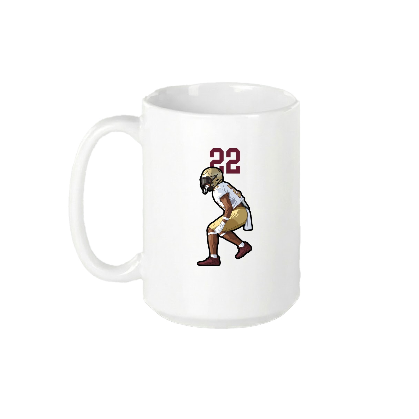 15oz Coffee Mug — Number Top in White