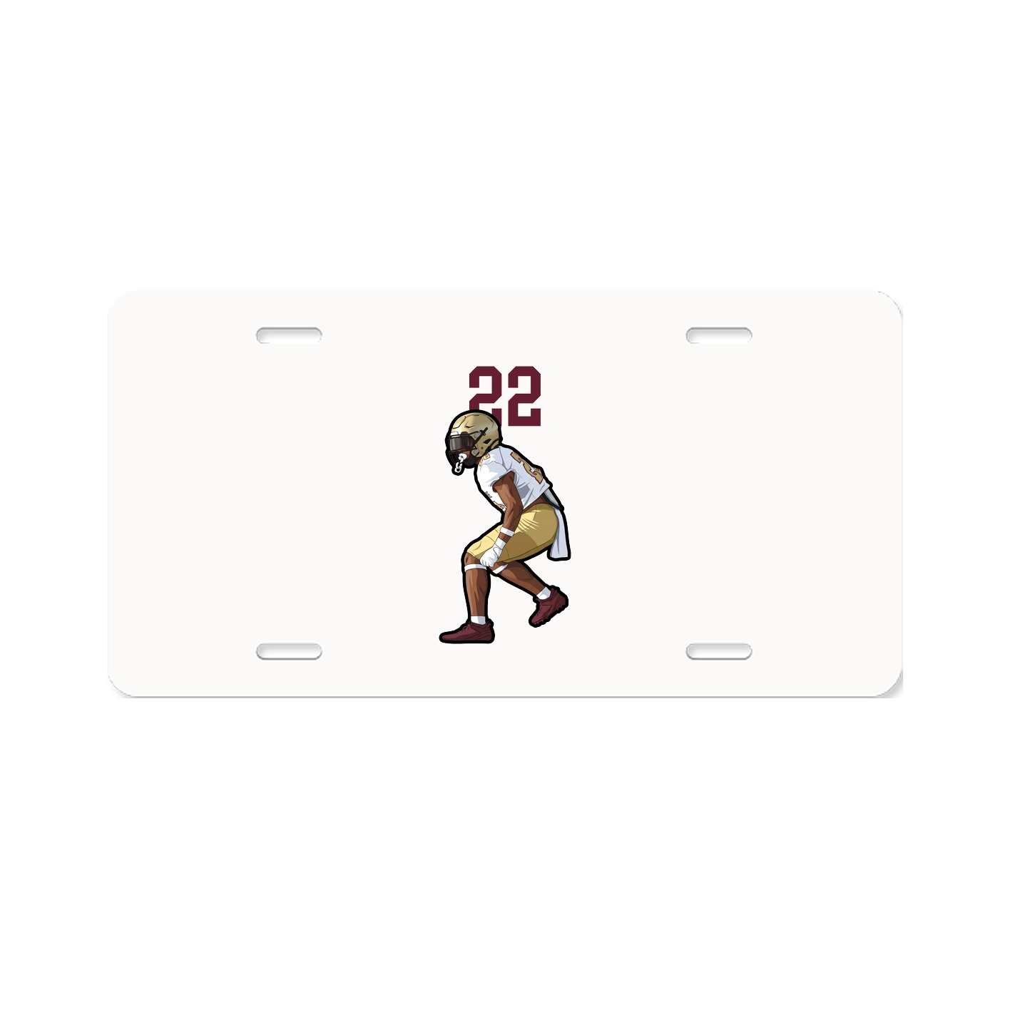 License Plate — Number Top in Classic