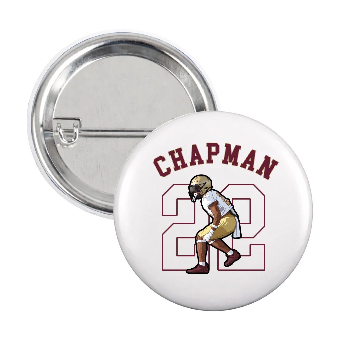 Game Day Button — Shirsey Arch in White