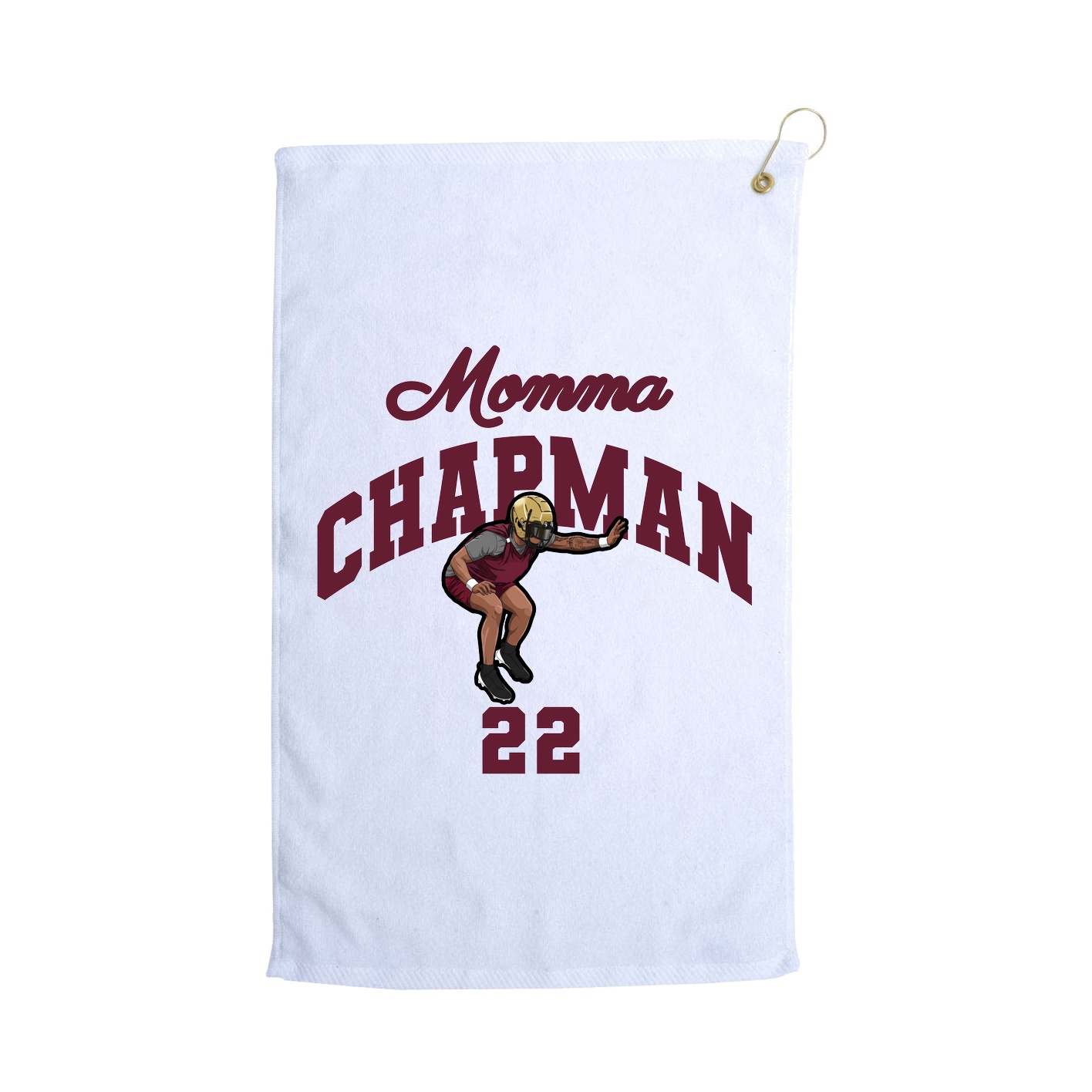 Golf Towel — Mothers Day Arch in White