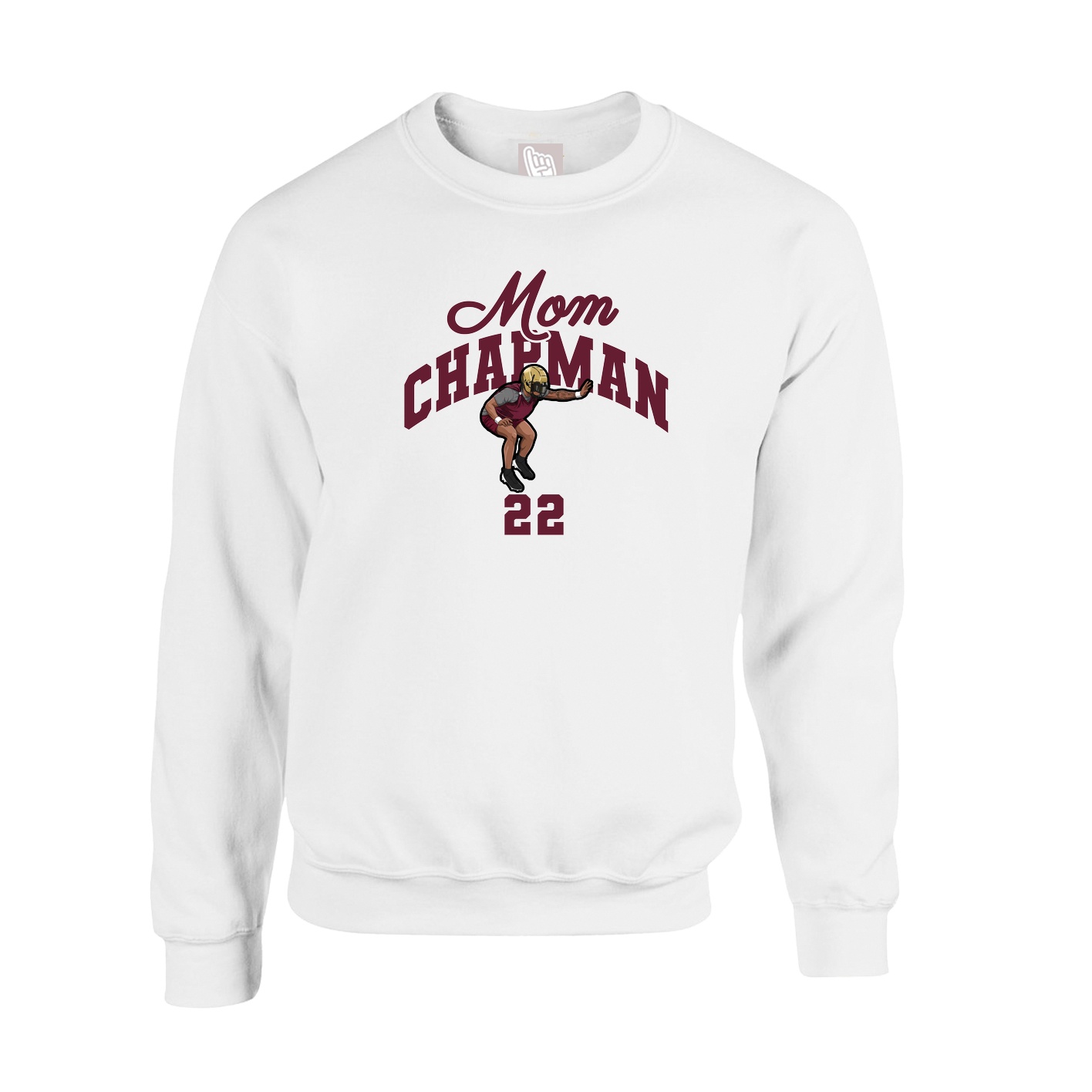 Fleece Crew — Mothers Day Arch in White