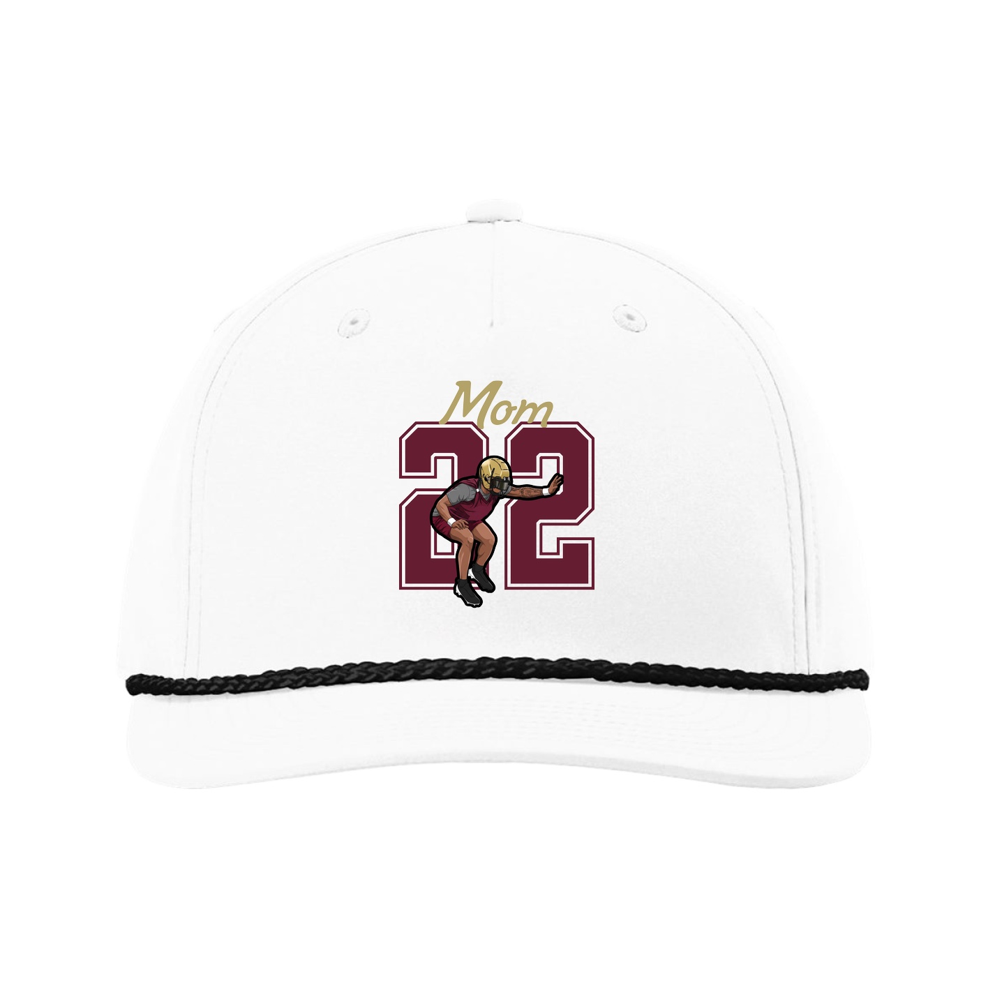 Five-Panel Classic Rope Cap — Mothers Day Shirsey in White