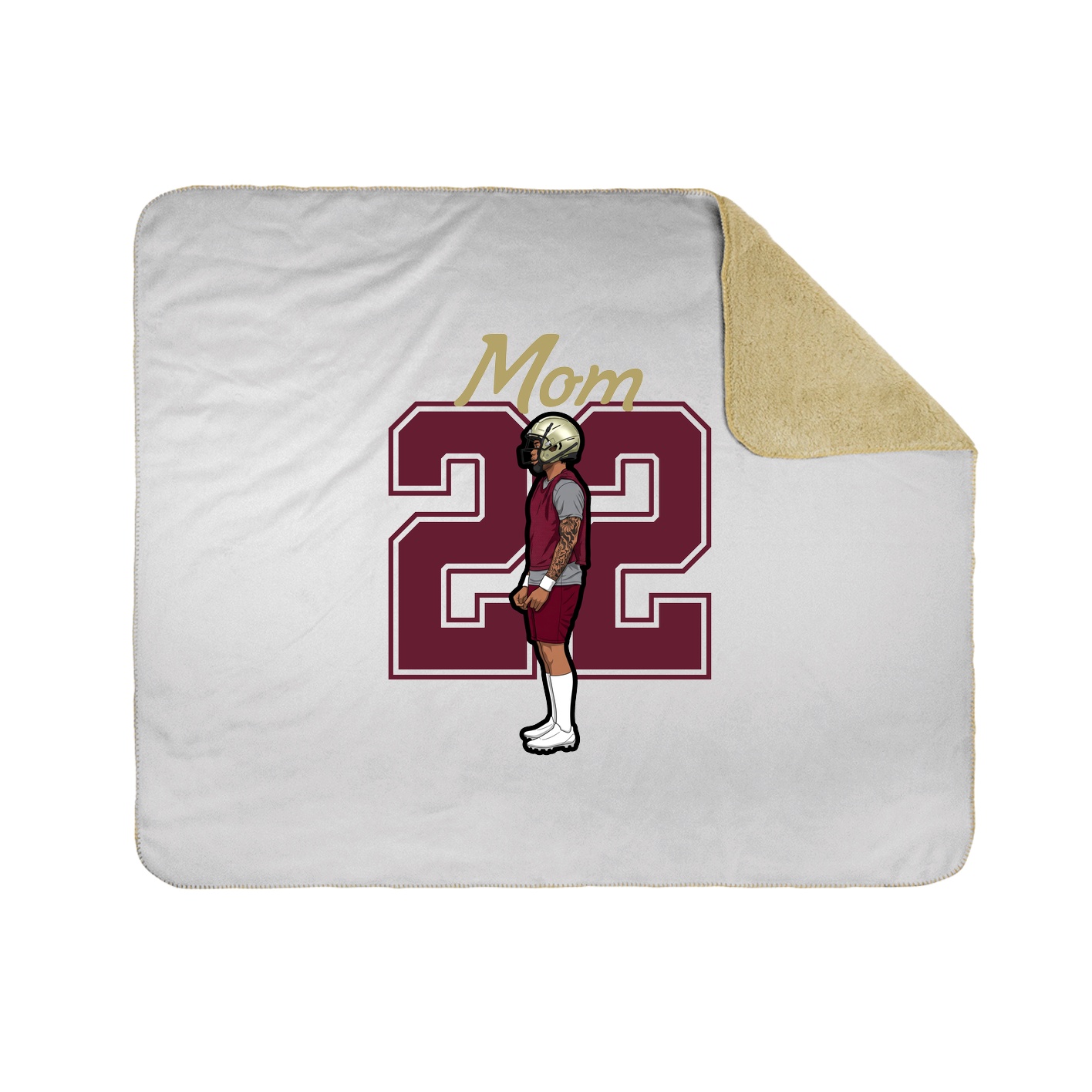 Throw Blanket — Mothers Day Shirsey in White