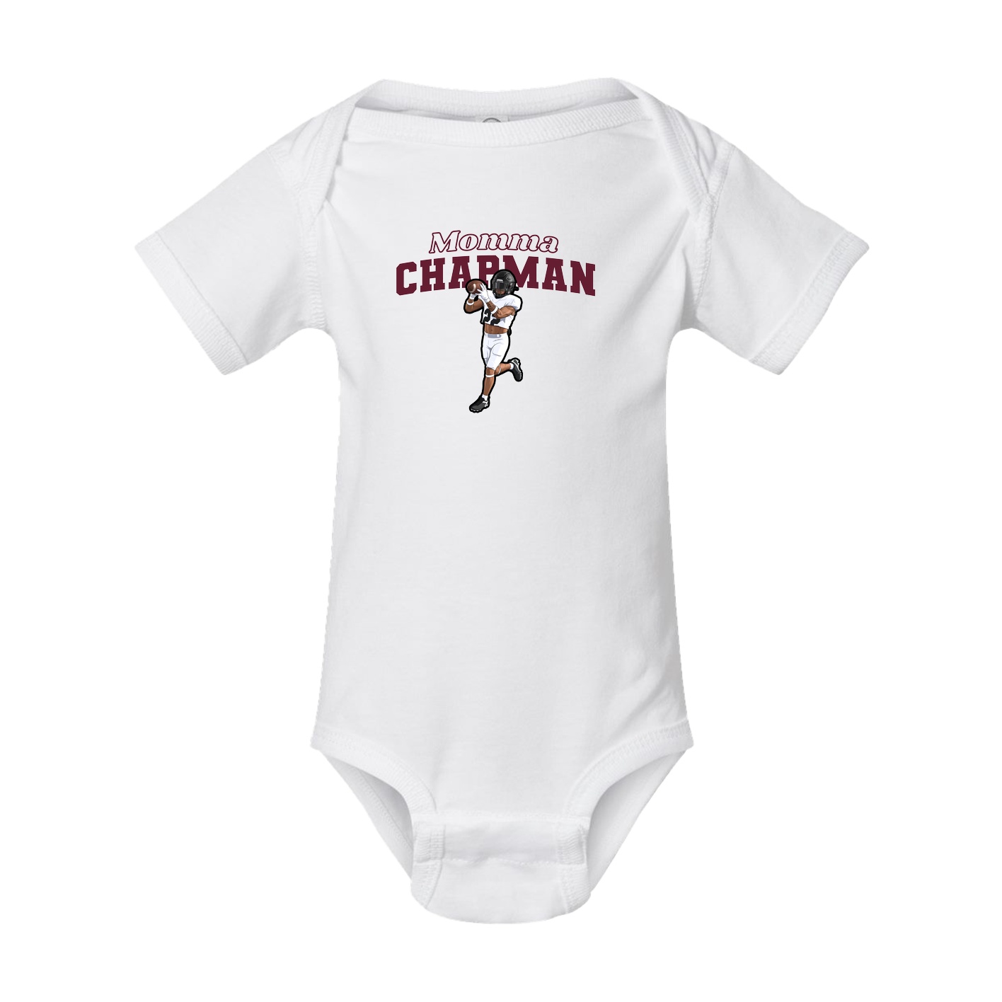 Baby Onesie — Mothers Day Block in White
