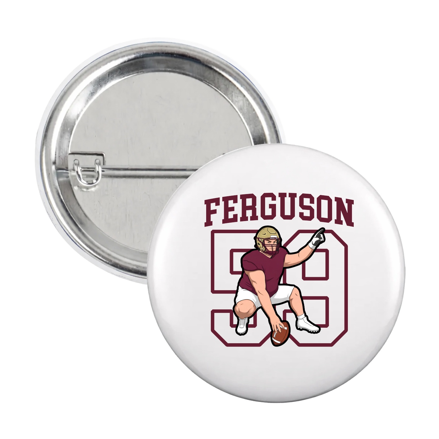 Game Day Button — Shirsey in White