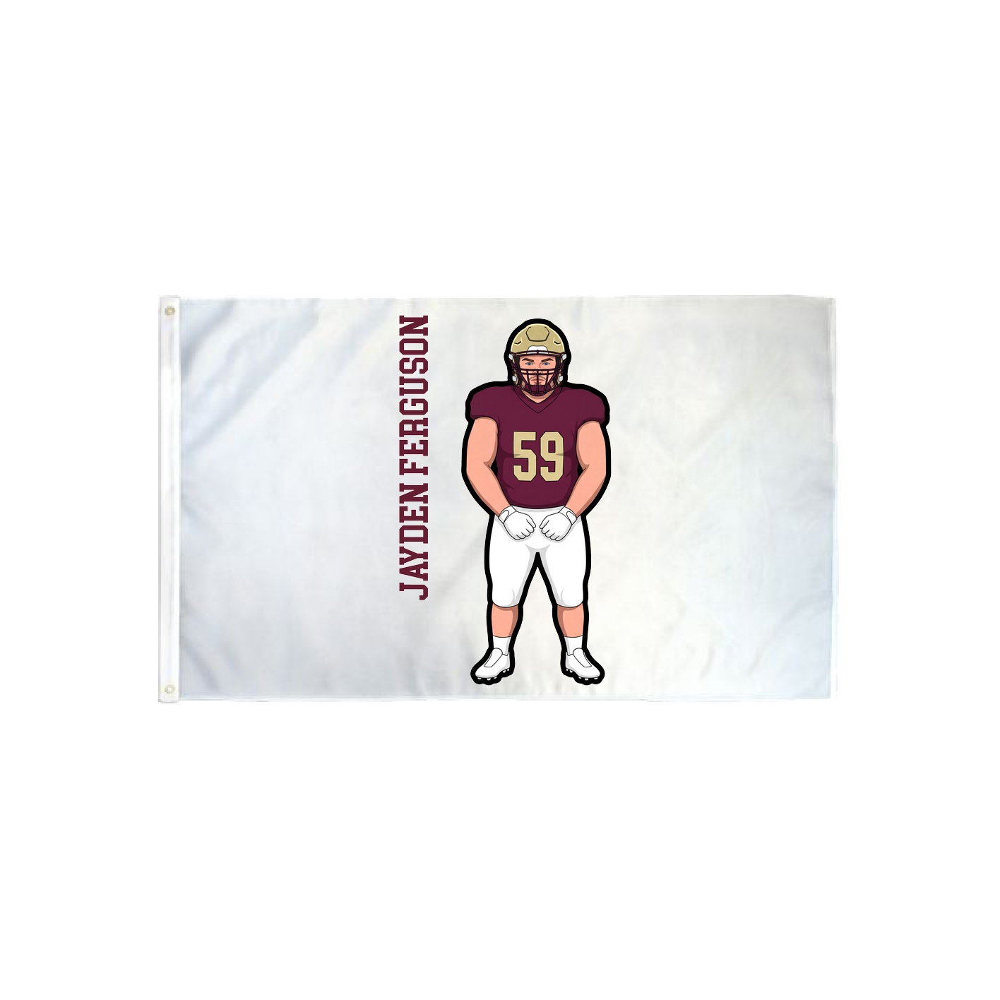 3x5 Flag — Name Vertical in Classic