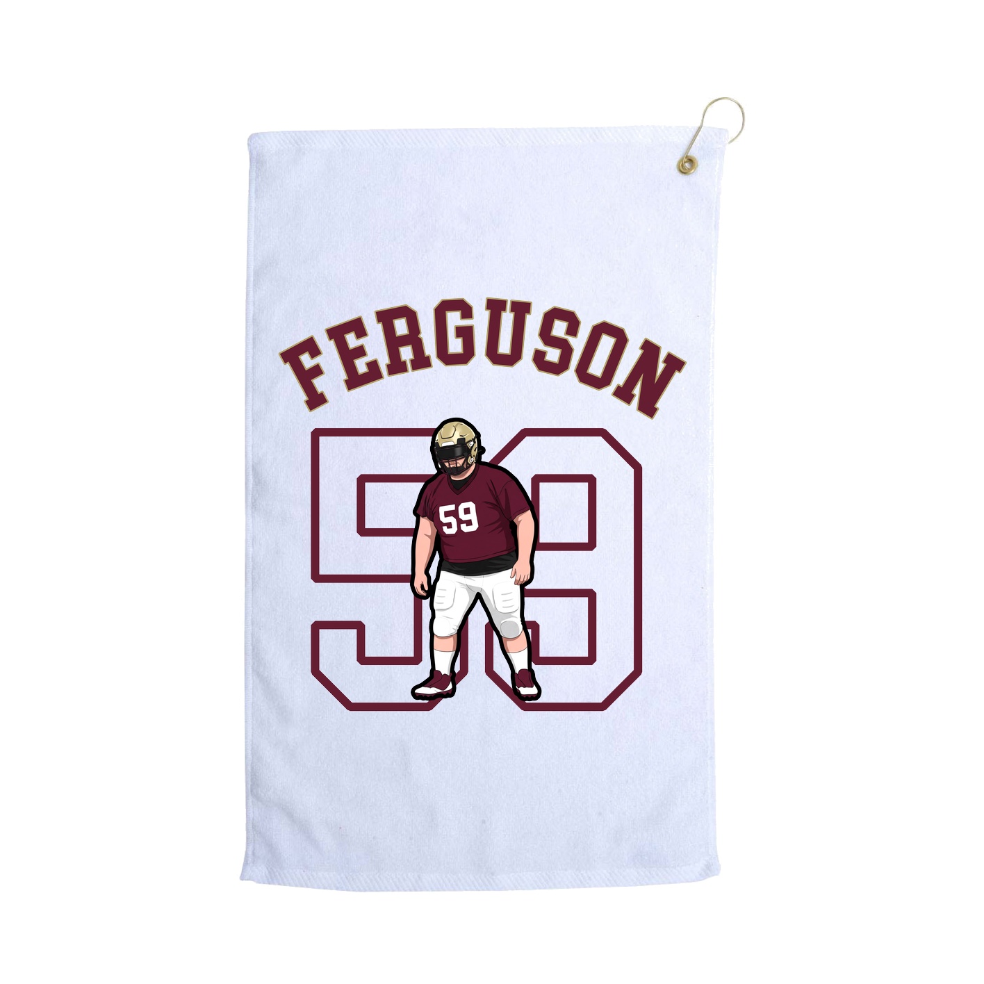 Golf Towel — Shirsey Arch in White
