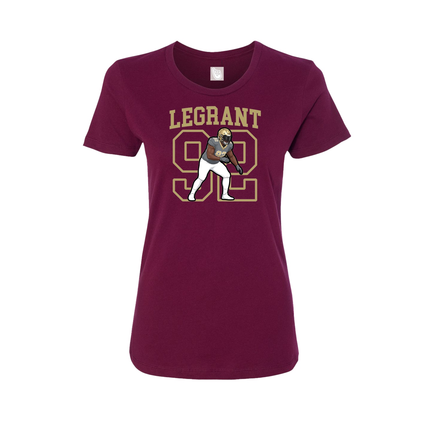Fitted Women's Tee — Shirsey in Maroon