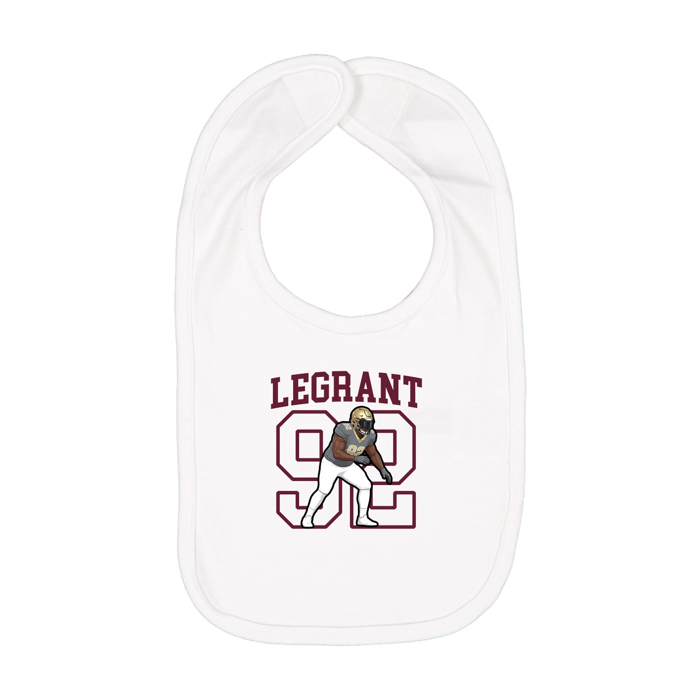 Infant Bib — Shirsey in White