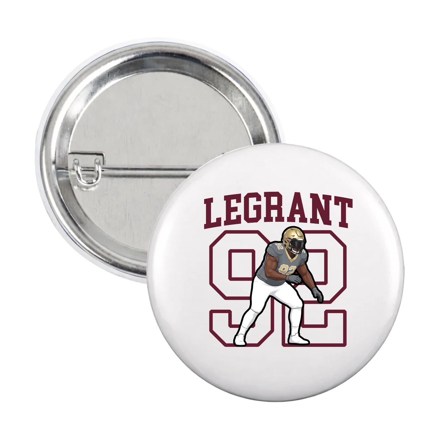 Game Day Button — Shirsey in White