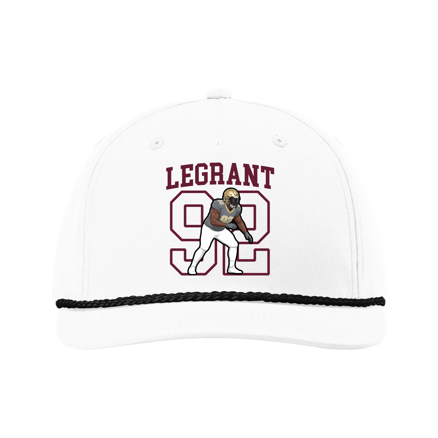 Five-Panel Classic Rope Cap — Shirsey in White