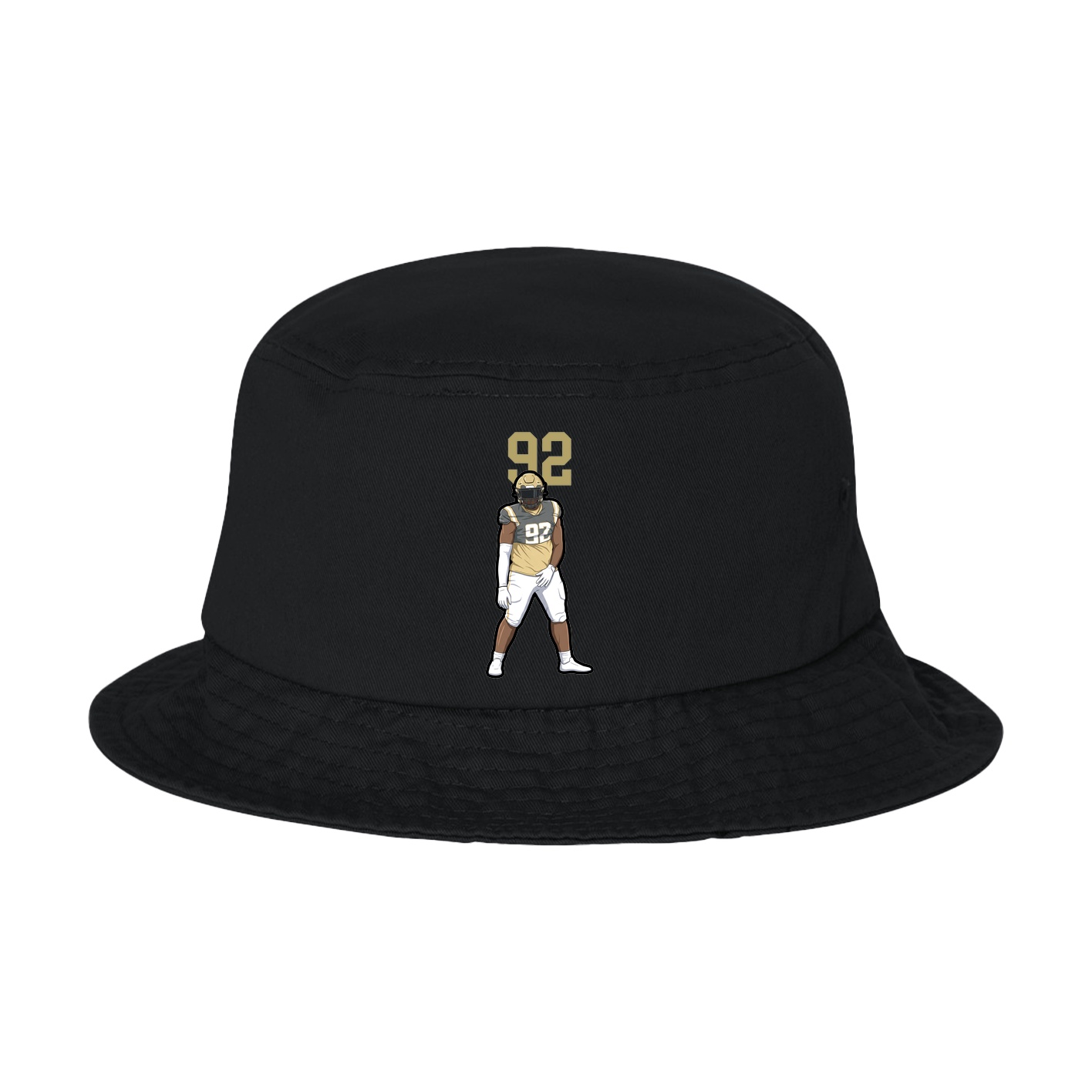 Bucket Cap — Number Top in Black