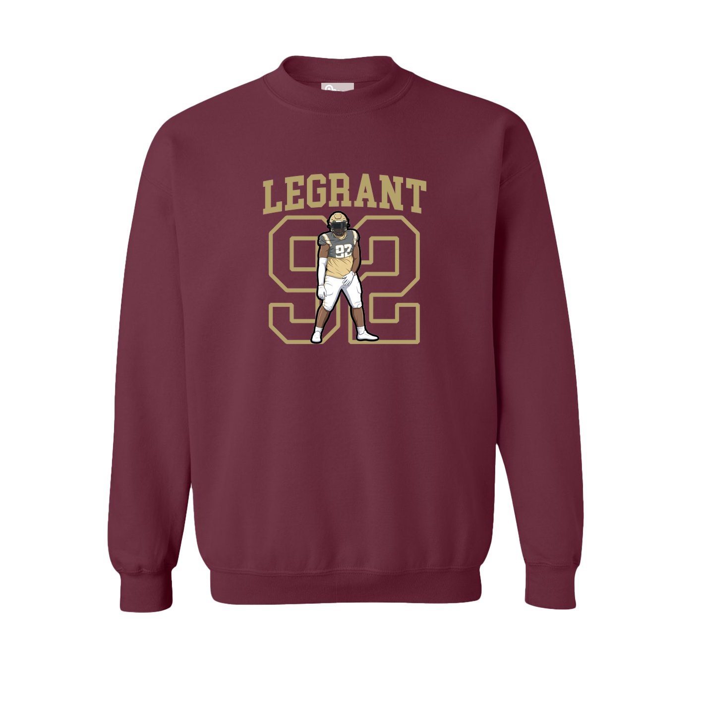 Fleece Crew — Shirsey in Maroon