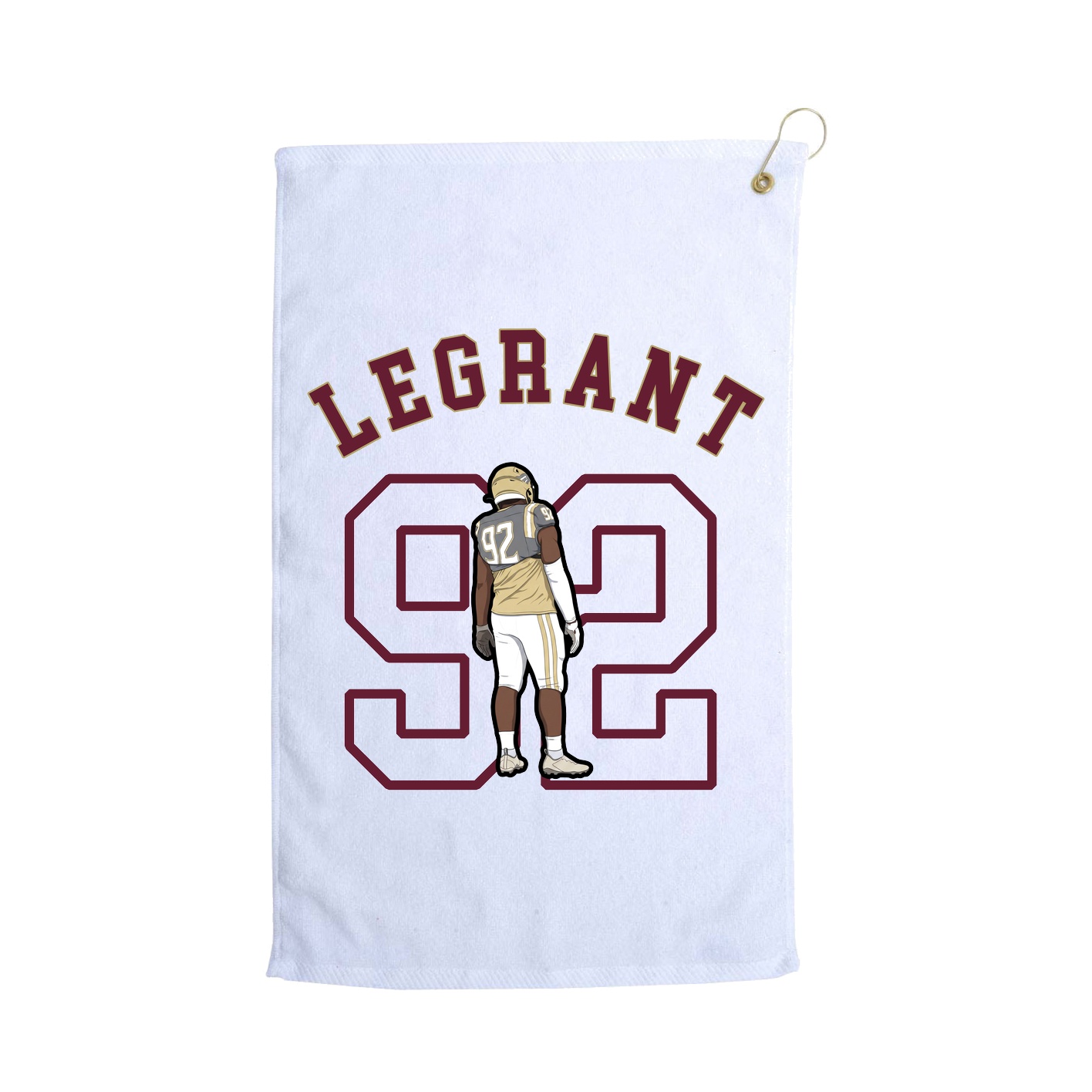 Golf Towel — Shirsey Arch in White
