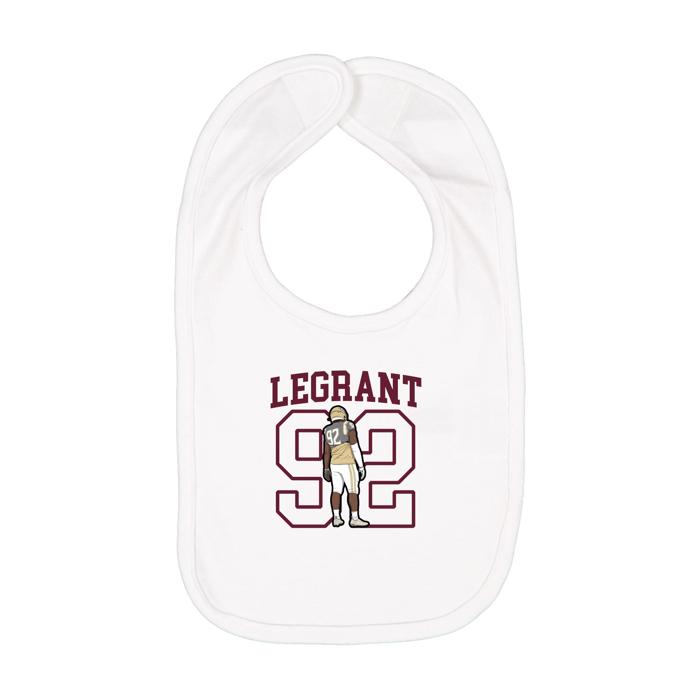 Infant Bib — Shirsey in White