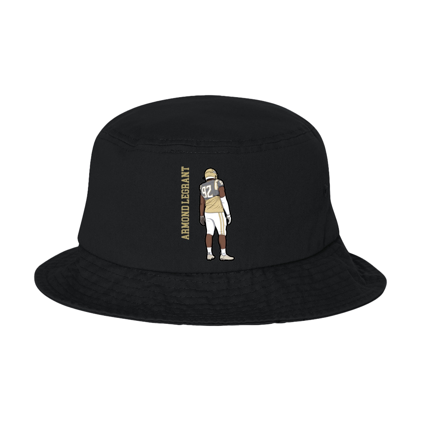 Bucket Cap — Name Vertical in Black