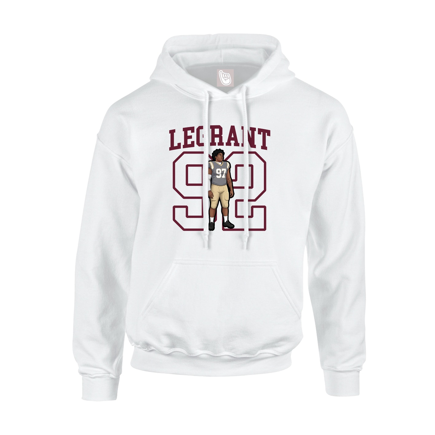 Youth Hoodie — Shirsey in White