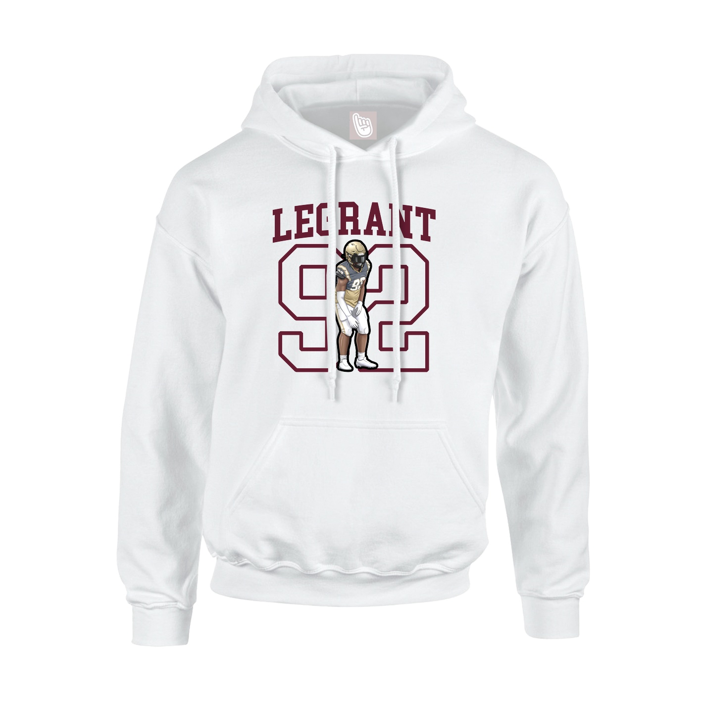 Hoodie — Shirsey in White