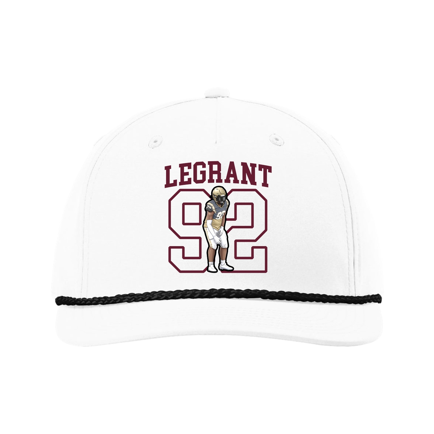 Five-Panel Classic Rope Cap — Shirsey in White