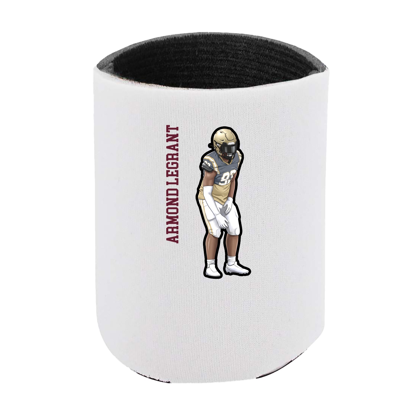 Can Holder — Name Vertical in White
