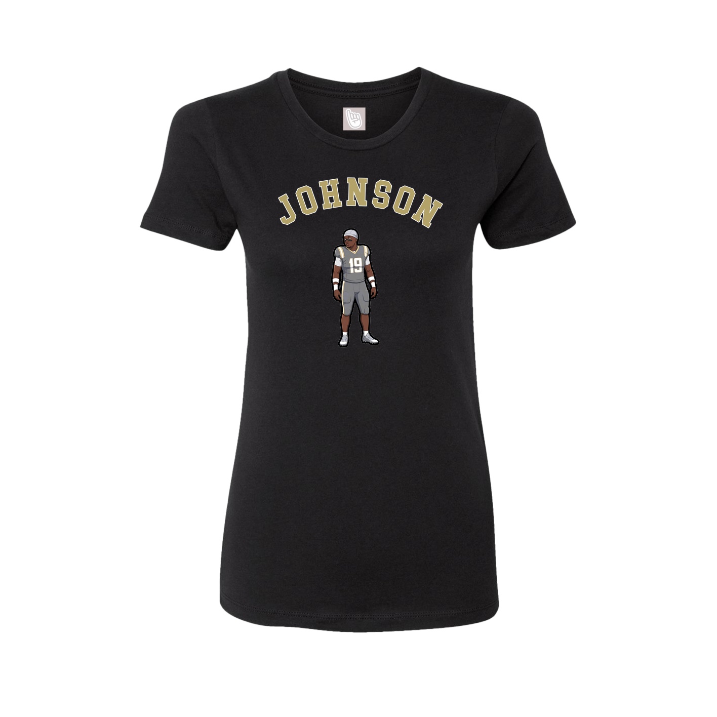Fitted Women's Tee — Shirsey Arch in Black