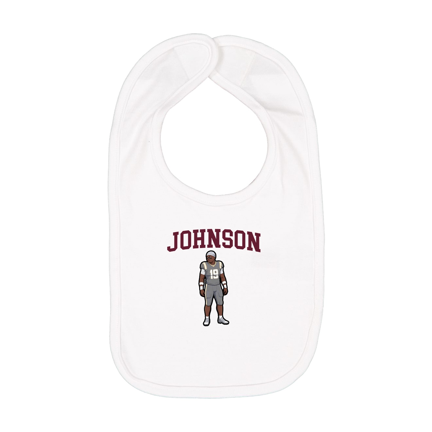 Infant Bib — Shirsey in White