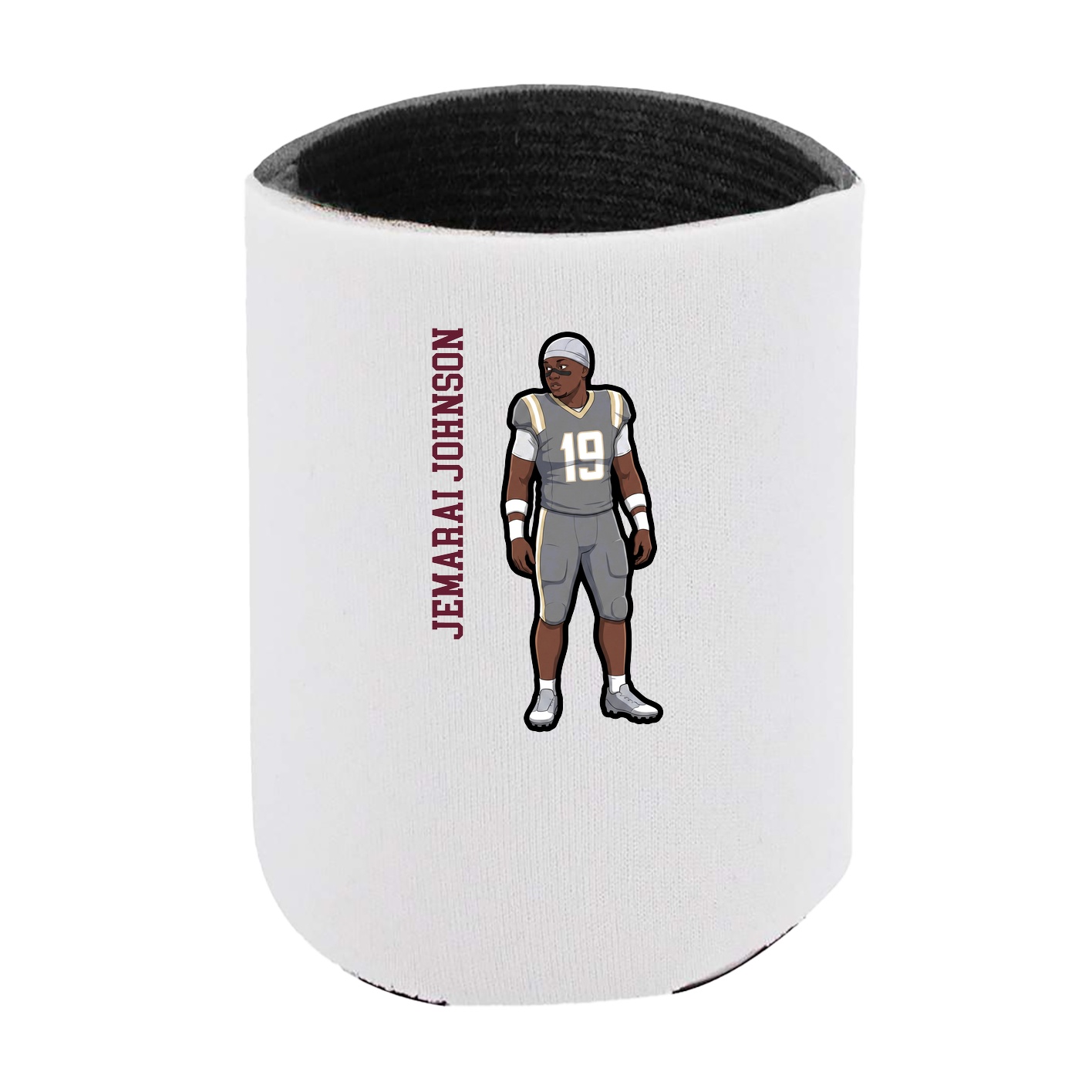 Can Holder — Name Vertical in White