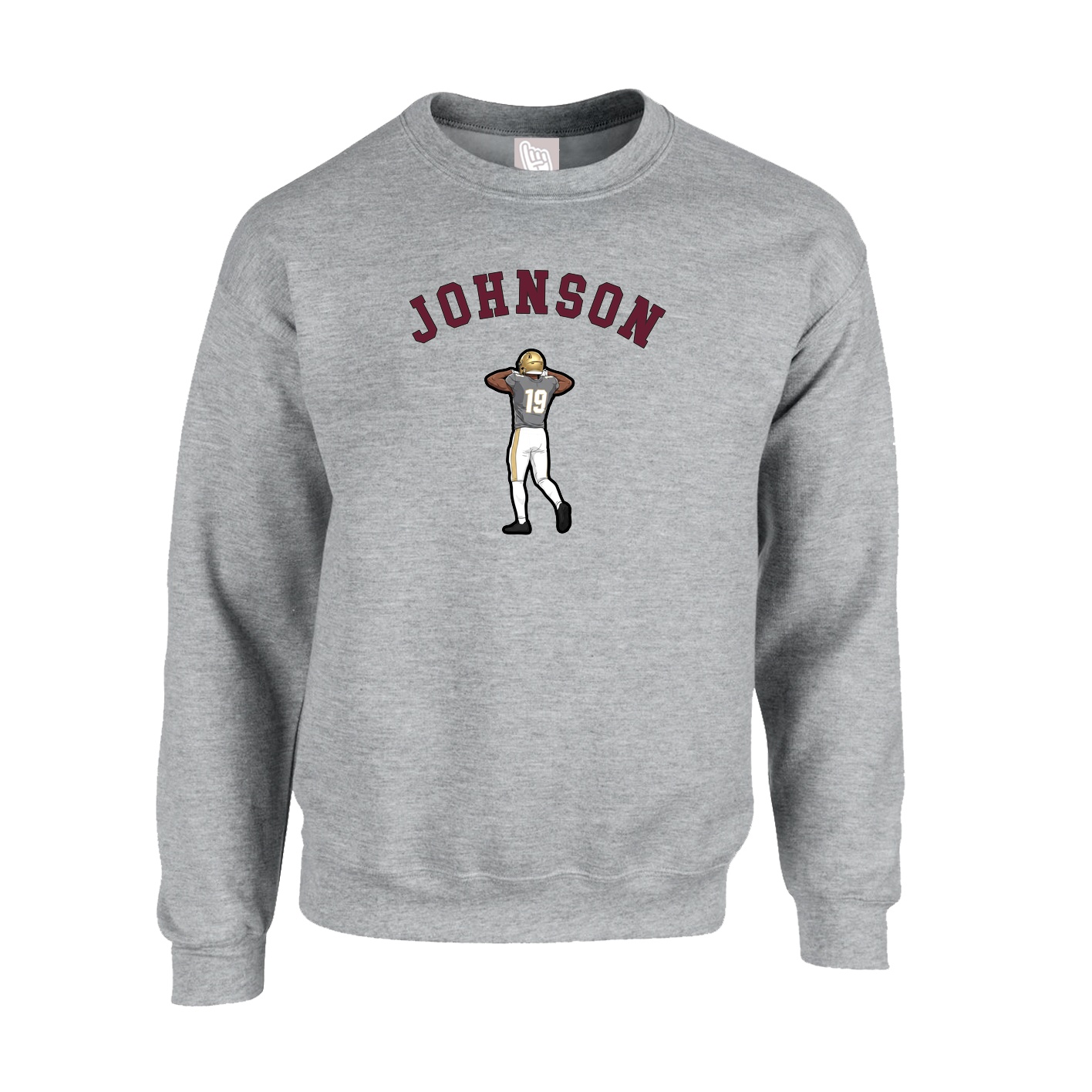 Fleece Crew — Shirsey Arch in Grey