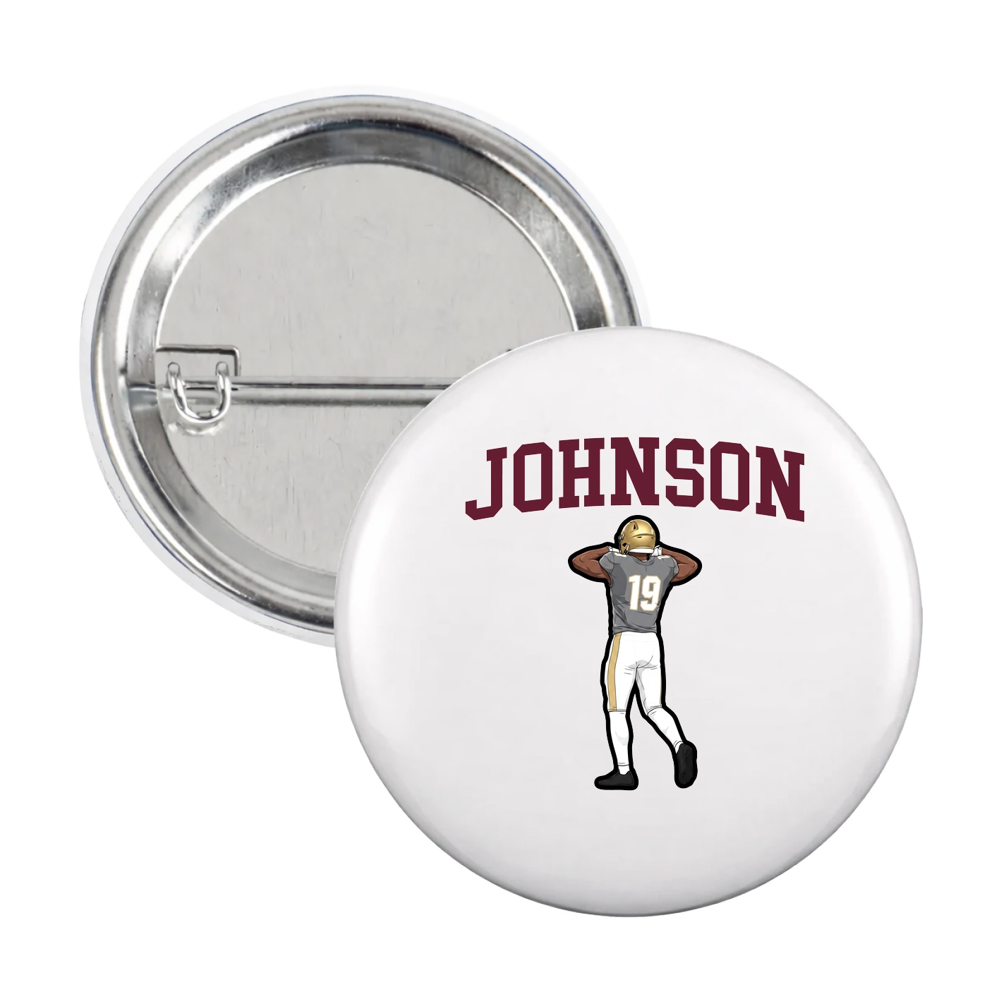 Game Day Button — Shirsey in White