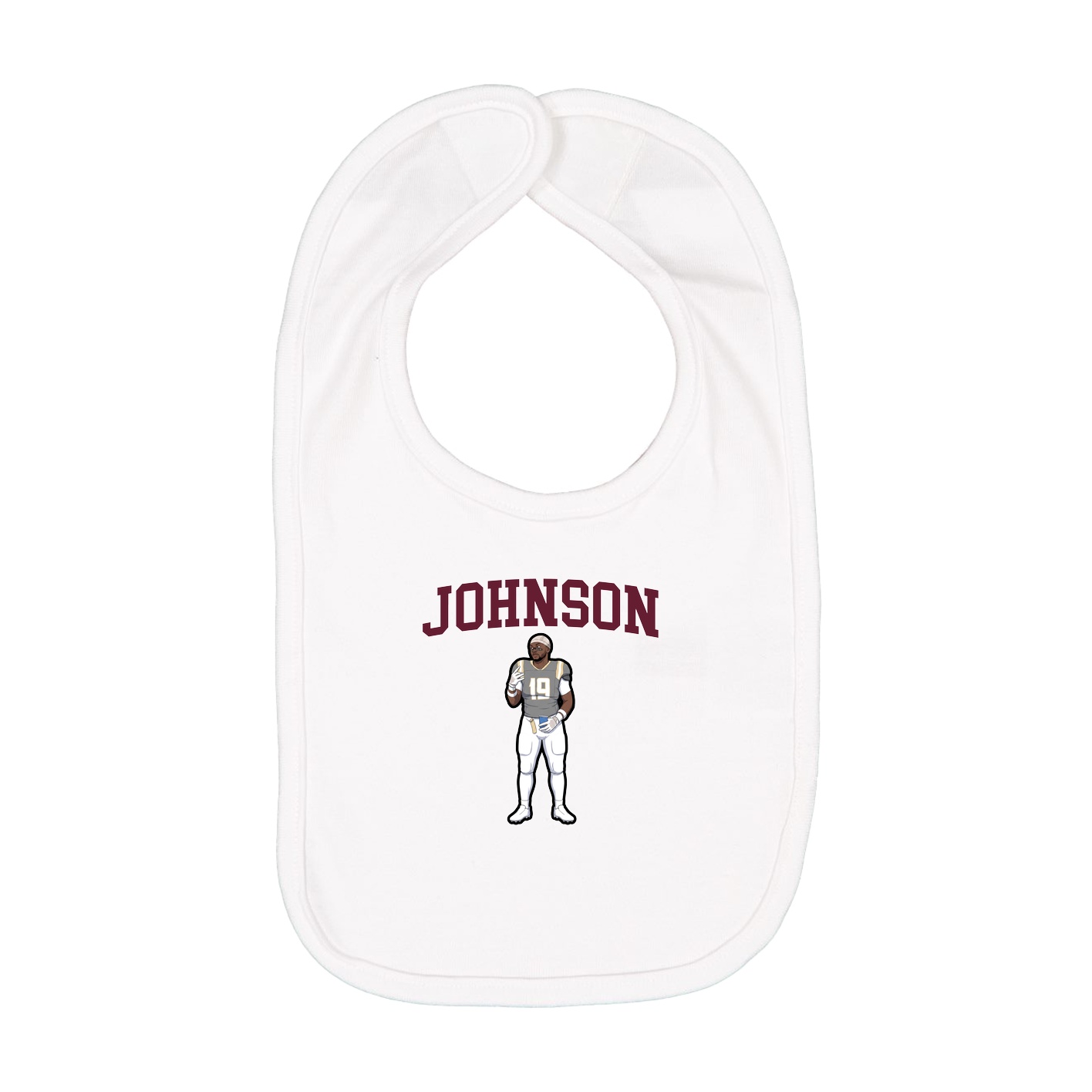 Infant Bib — Shirsey in White