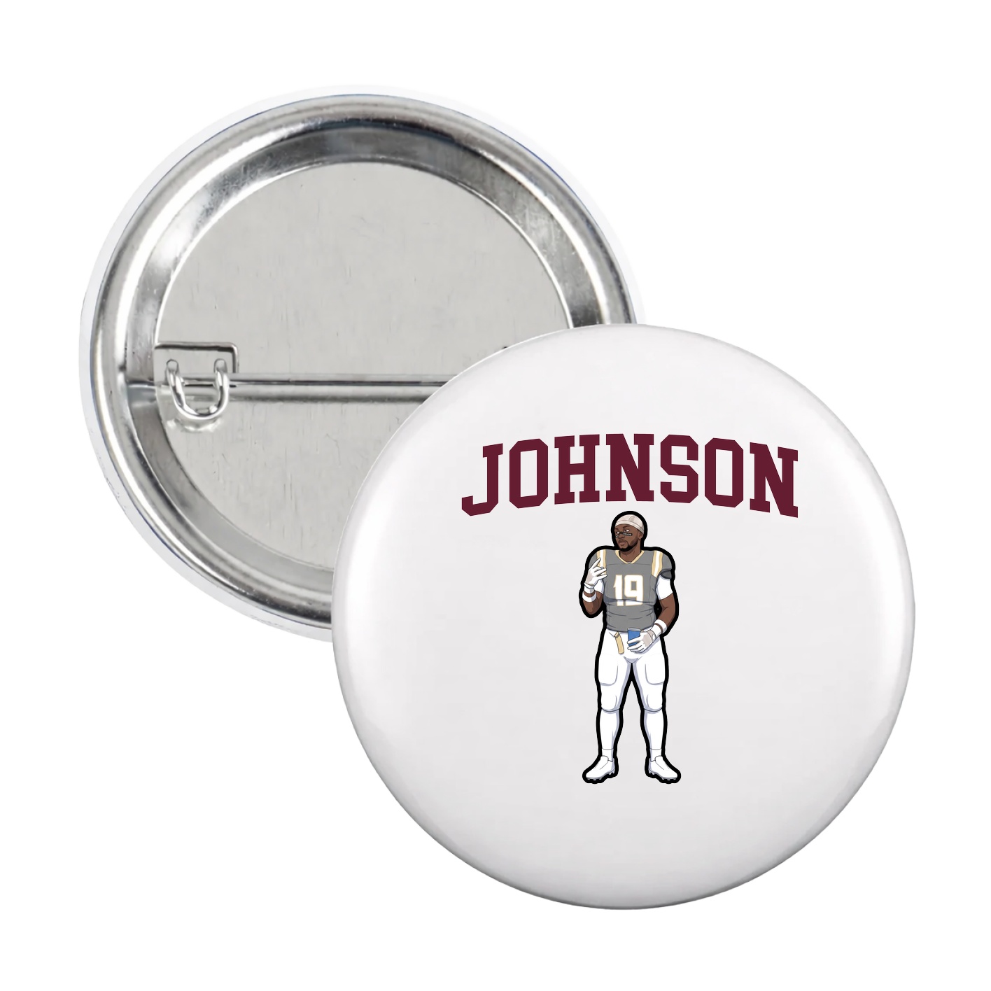 Game Day Button — Shirsey in White