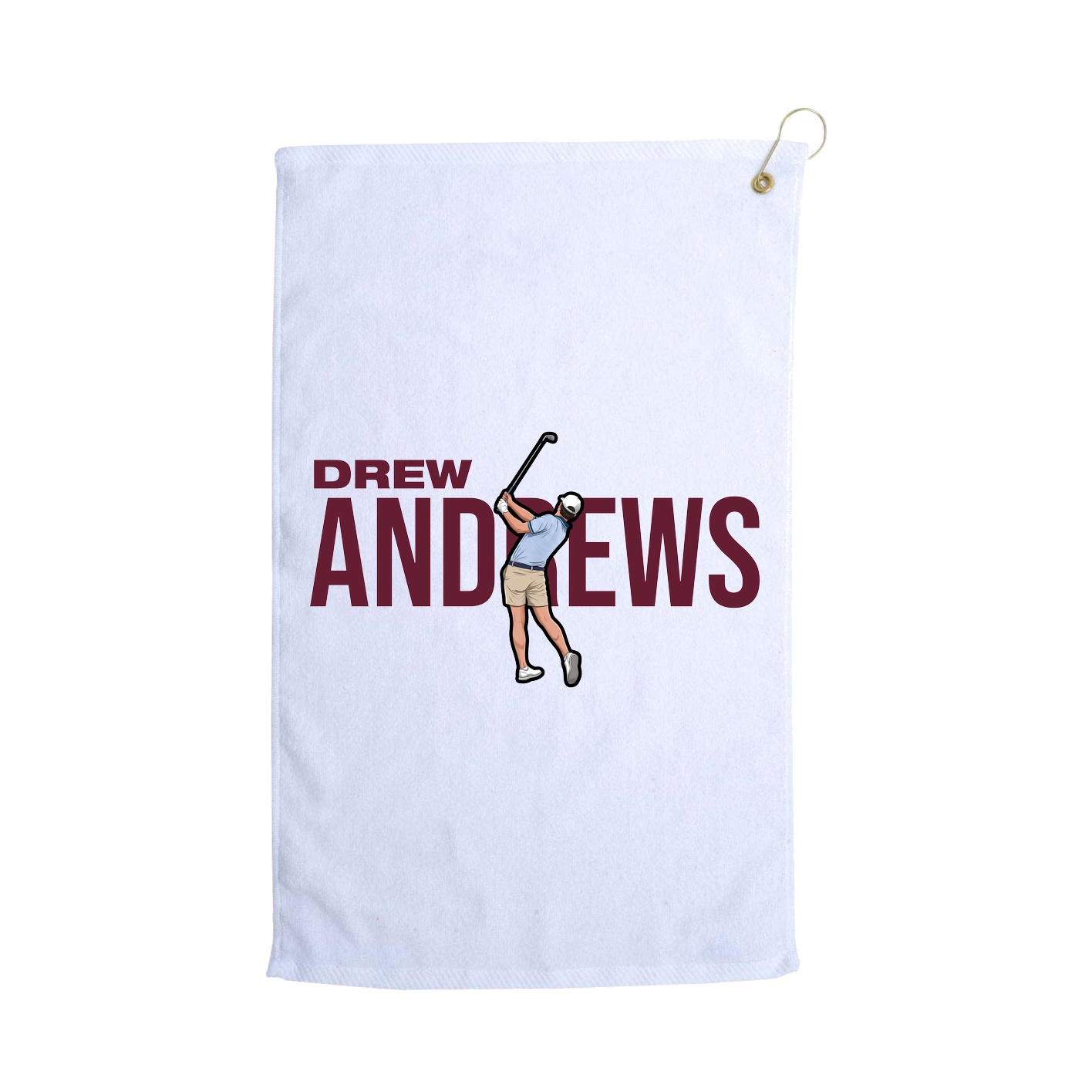 Golf Towel — Player Name in White