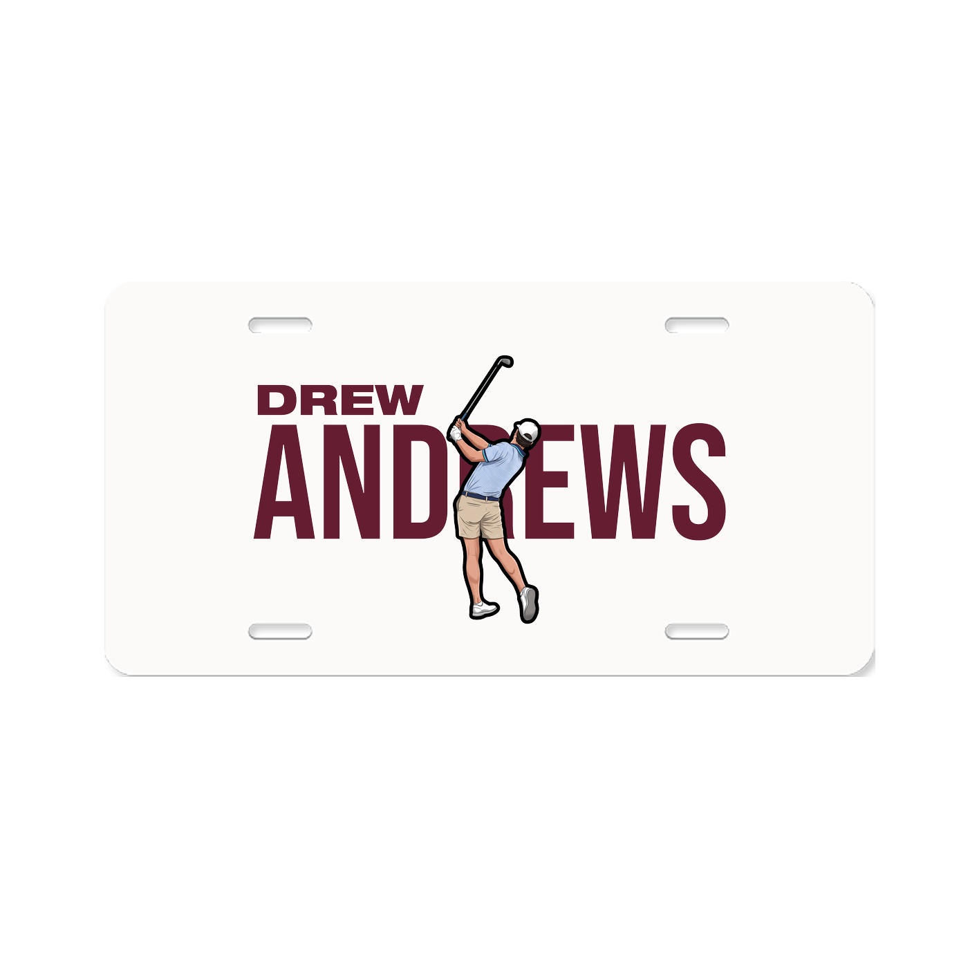 License Plate — Player Name in Classic